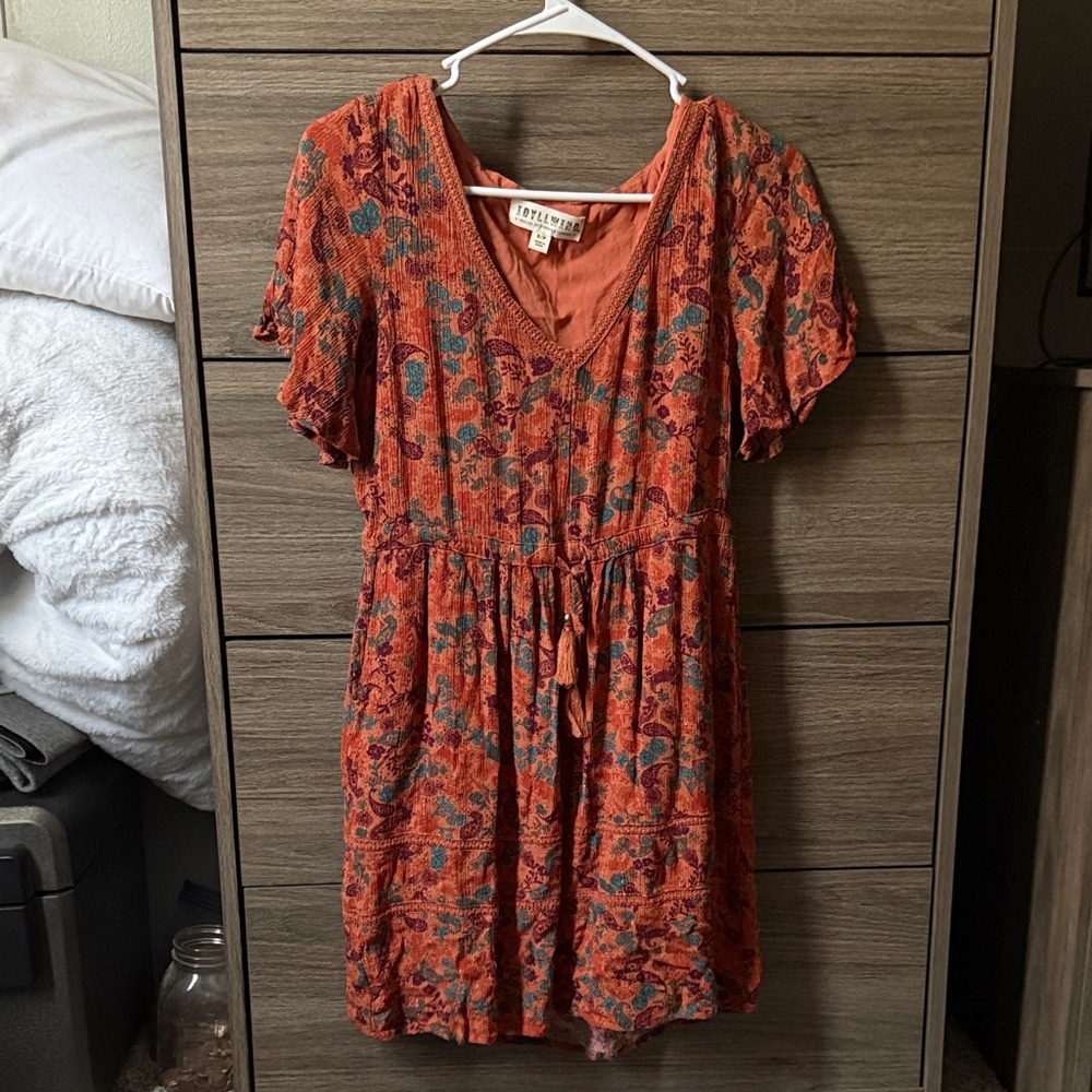 Multicolor Boho Mini Dress